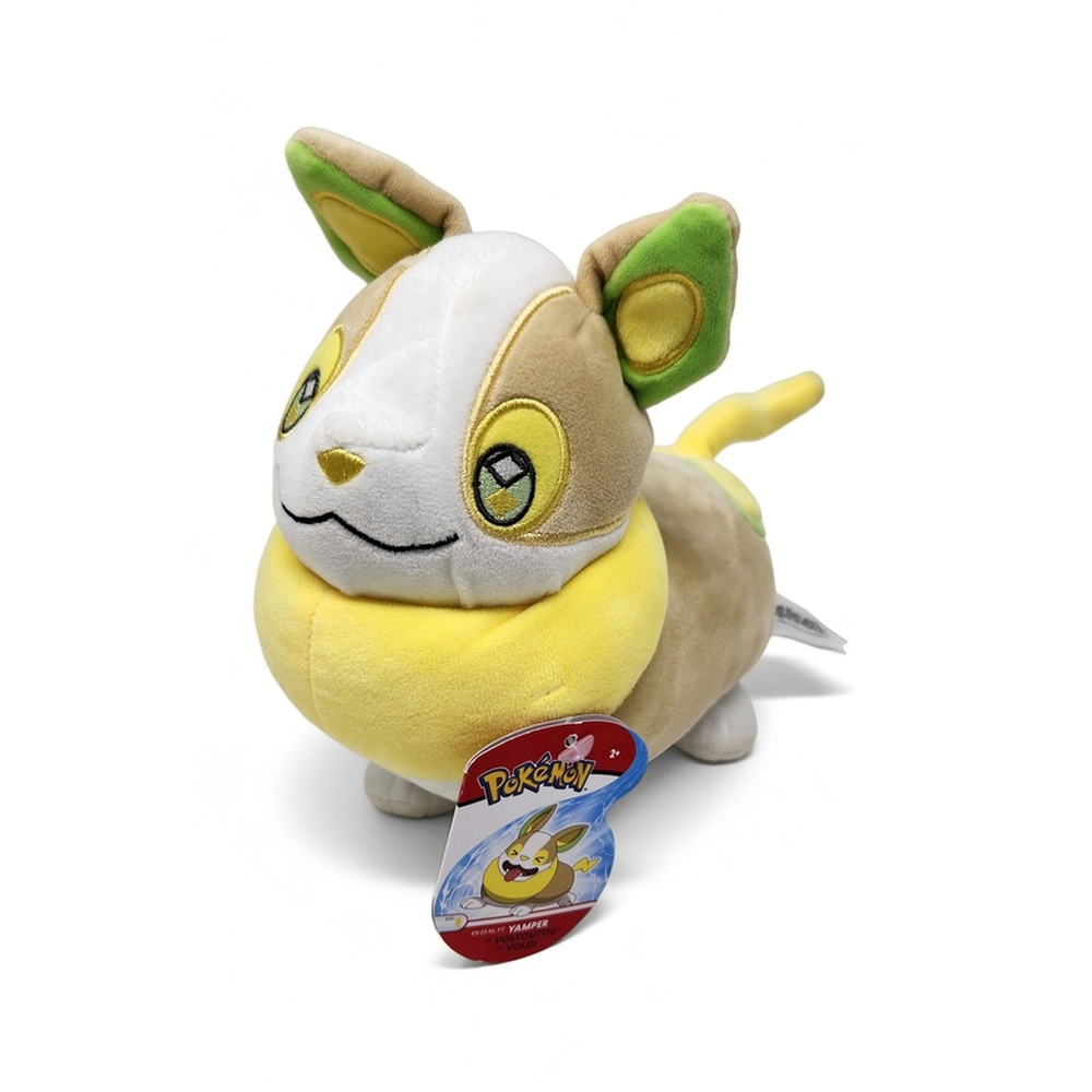 Jazwares Pokémon Yamper Plush 8-inch Stuffed Animal Toy Nintendo Collectible Toy
